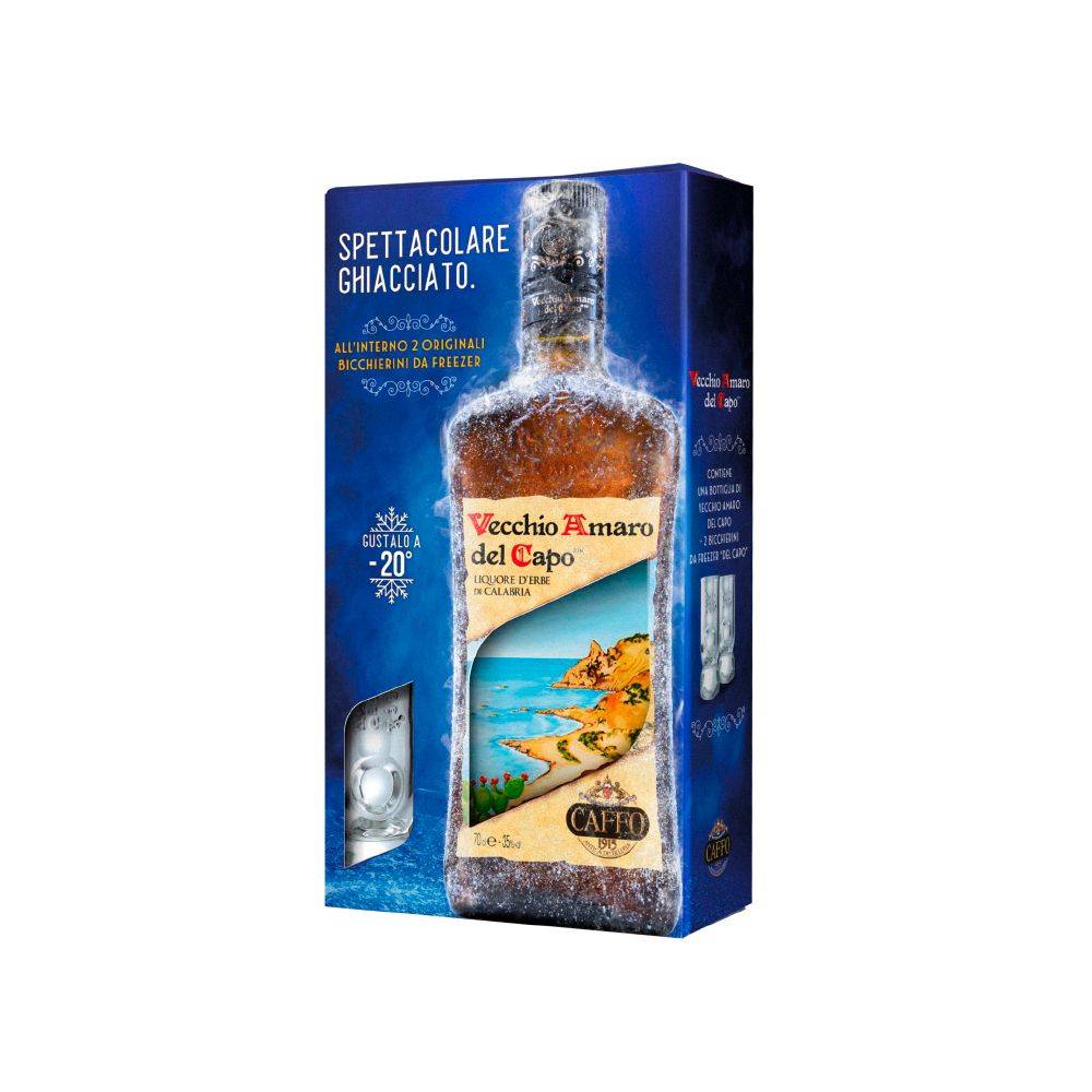 Vecchio Amaro del Capo + 2 vasos Licor